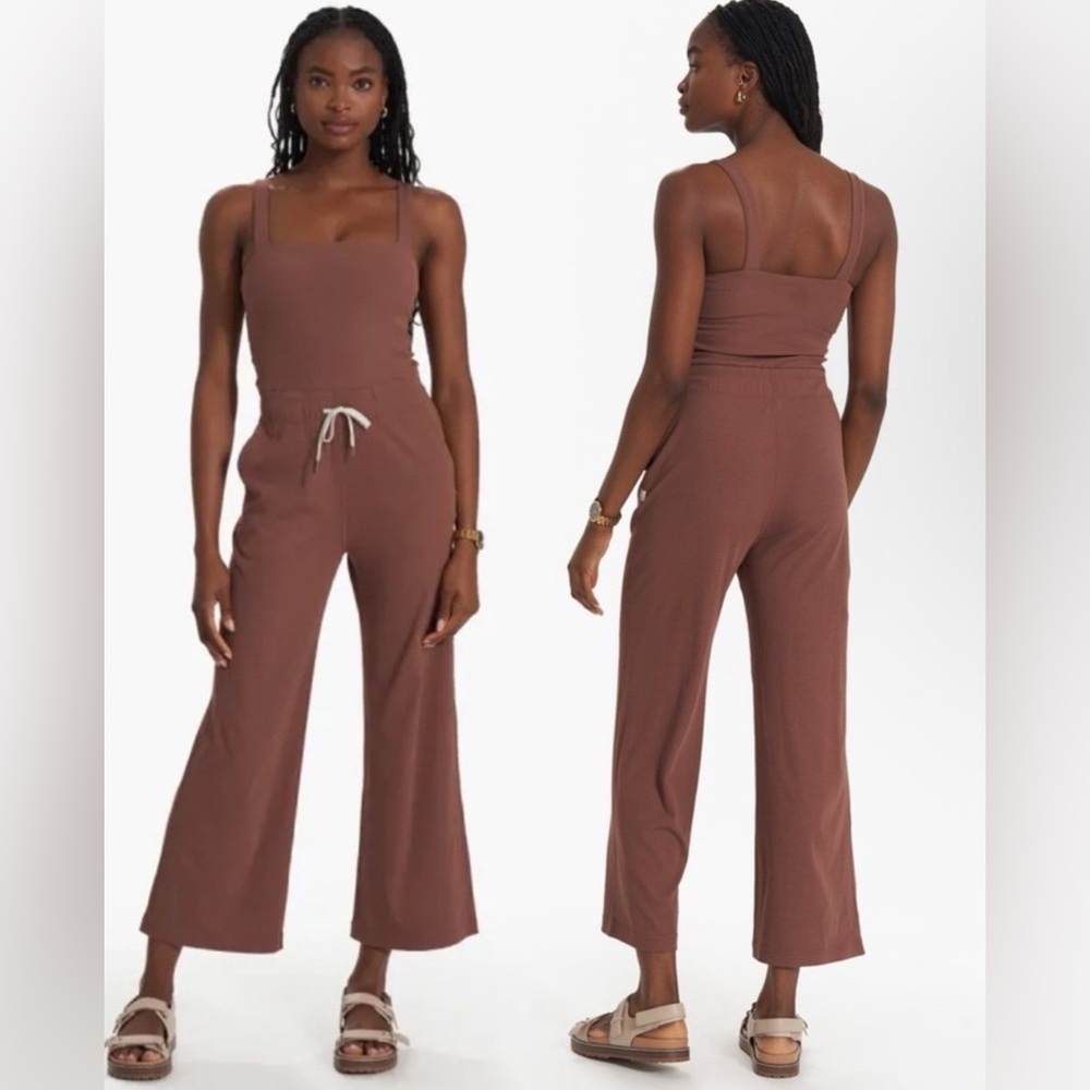 Vuori Women's Chocolate Brown Jumpsuit